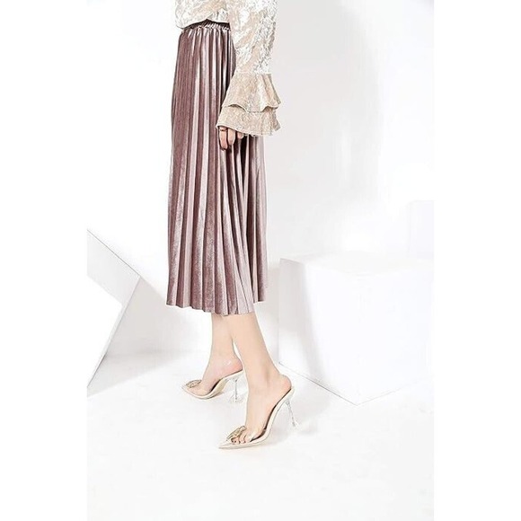 MACKIN J 188-6 Women's Dress Clear Sandal - Heels - Pointed Toe - Slip On - 10 - Picture 7 of 7